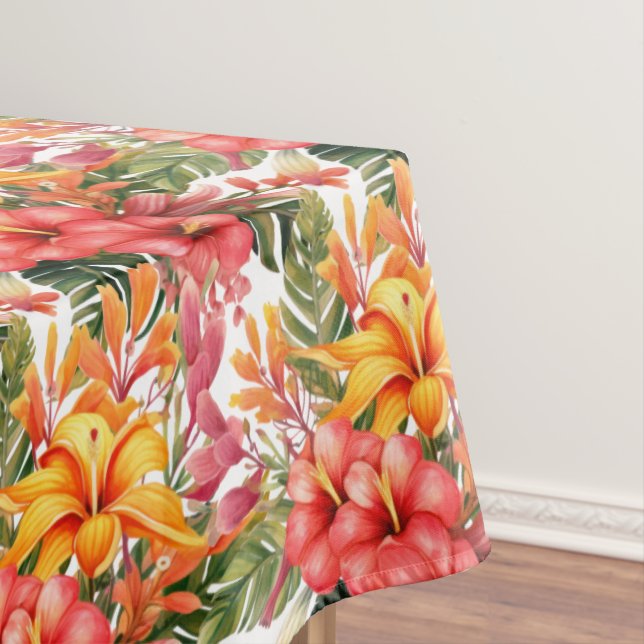 Toalha De Mesa Flores Tropicais Hibiscus (Posição Original)