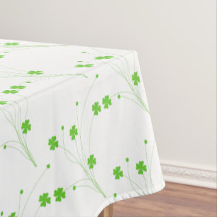 Toalha De Mesa Flores Verdes Primavera Brilhantes, Impressão Flo