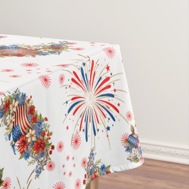 Toalha De Mesa Fogos de artifício provoca festa de independência (Posição Original)