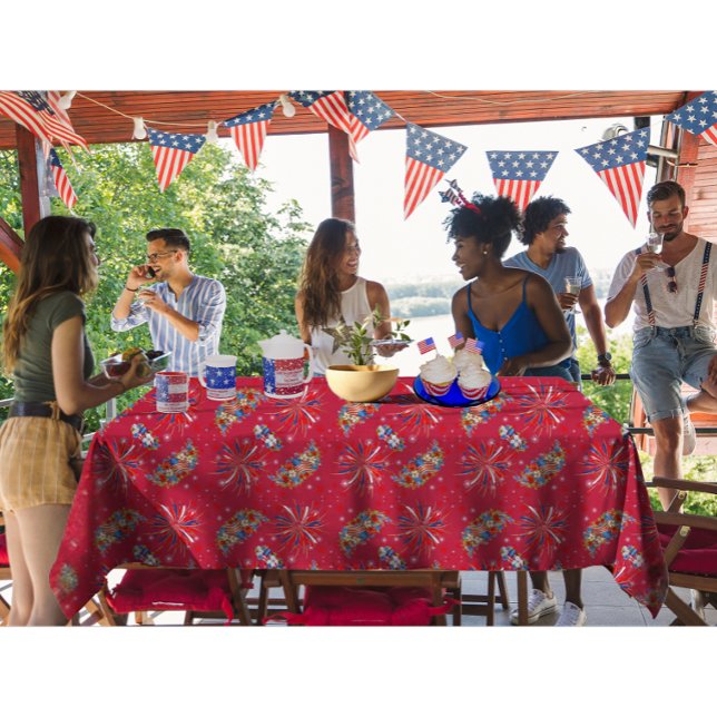 Toalha De Mesa Fogos de artifício provoca festa de independência (Criador carregado)