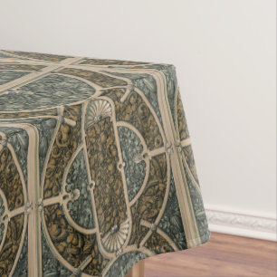 Toalha De Mesa Folhagem de Arte Nouveau Era Victoriana por Anton 