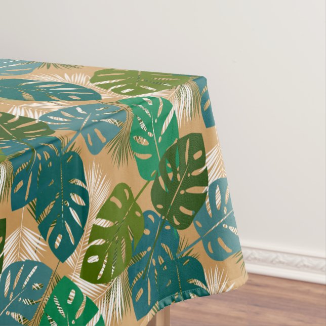 Toalha De Mesa Folhagem de Ilhas Tropicais (Posição Original)