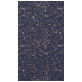 Toalha De Mesa Folhas de marinho e de uva de ouro