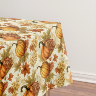 Toalha De Mesa Folhas de outono, Abóboras e Uvas