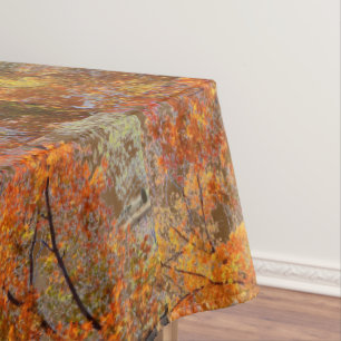 Toalha de Mesa Folhas de Outono Abstratas em Árvor