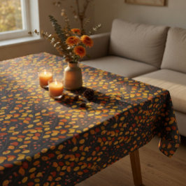 Toalha De Mesa Folhas de Outono & Bagas Padrão Sem Costura Outono