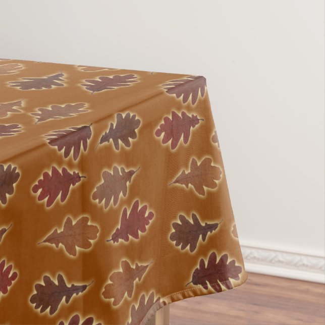 Toalha De Mesa Folhas de outono com brilho personalizado (Posição Original)