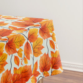 Toalha De Mesa Folhas de Outono de Aquarela - Folhagem de Queda V