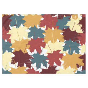 Toalha De Mesa Folhas de outono de Cores de Água Russas