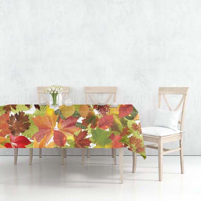Toalha De Mesa Folhas de outono do outono (Autumn Fall Leaves Tablecloth by Looly Elzayat
)
