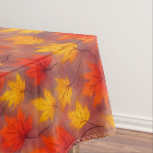 Toalha De Mesa Folhas de Quebra de Aquarela Russa - Folhagem de o