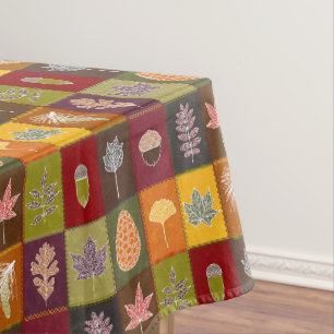 Toalha De Mesa Folhas de queda enfileiradas