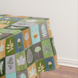 Toalha De Mesa Folhas de Verão Inclinadas