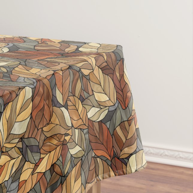Toalha De Mesa Folhas de Vidro Estampadas Elegantes - Outono Russ (Posição Original)