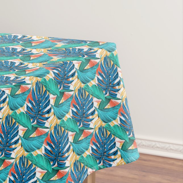 Toalha de Mesa Folhas Tropicais (Posição Original)