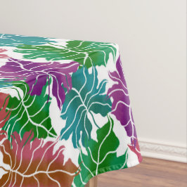 Toalha De Mesa Folhas tropicais coloridas