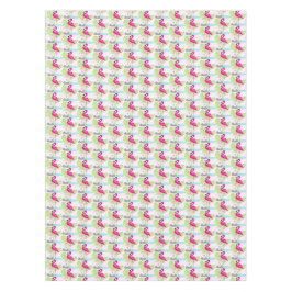Toalha De Mesa Folhas tropicais de pássaros do gênero flamingo, c