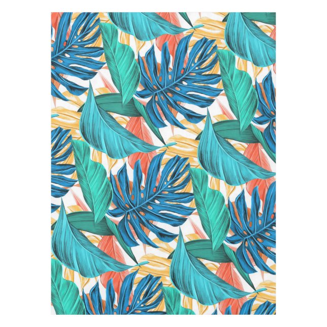 Toalha De Mesa Folhas tropicais exóticas (Frente)