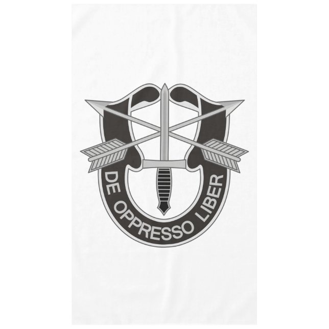 Toalha De Mesa Forças Especiais SF De Oppresso Liber (Frente)