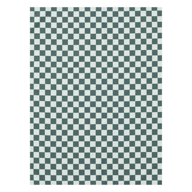 Toalha De Mesa Forest green moss checkerboard pattern (Frente)
