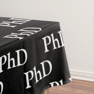 Toalha De Mesa Formando Formando de Graduação PhD Preto