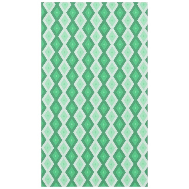Toalha De Mesa Formas de diamante verde (Frente)