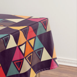 Toalha De Mesa Formas de triângulo multicolorido Cortando Conselh