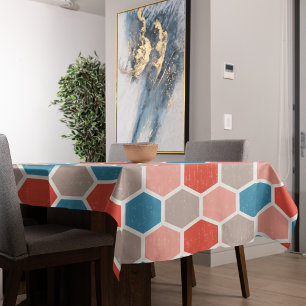 Toalha De Mesa Formas Geométricas de Hexágonos