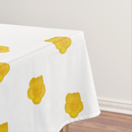 Toalha De Mesa Foto de Flores Silvestres Amarelas Douradas