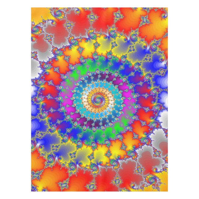 Toalha De Mesa Fractal Psicedélico (Frente)