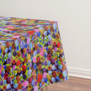 Toalha De Mesa Framboesas de Berries Morango-Azul