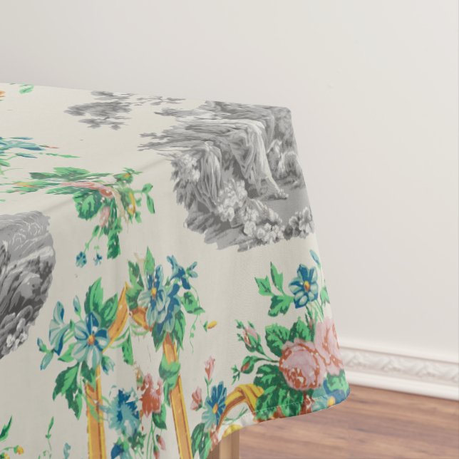 Toalha De Mesa Francês Rococo François Boucher Vignette Pattern (Posição Original)