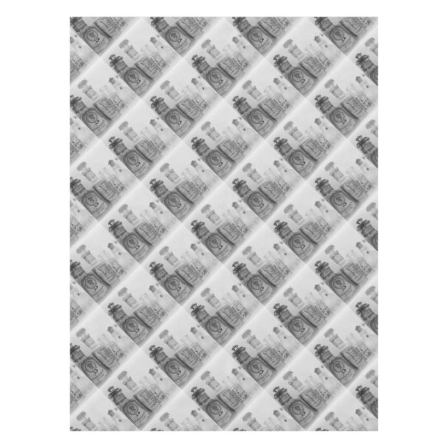 Toalha De Mesa Frascos Vintage (Frente)