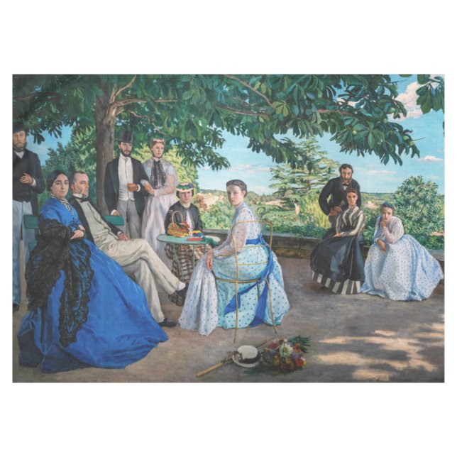 Toalha De Mesa Frederic Bazille - A Reunião Familiar (Frente (Horizontal))