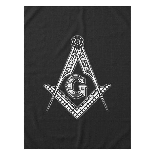 Toalha De Mesa Freemason (preto) (Frente)