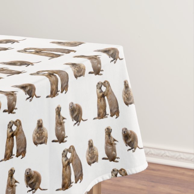 Toalha de Mesa Frenesi de Cães da Pradaria (escolh (Posição Original)