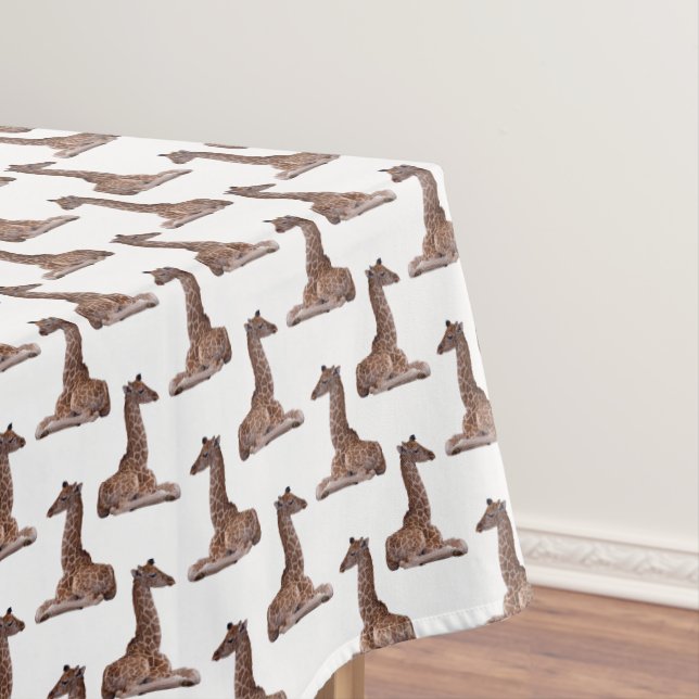 Toalha de Mesa Frenesi de Girafa Bebê (escolha a c (Posição Original)