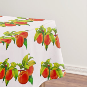 Toalha De Mesa Fruta de Vintage em Vine Peaches Apricots