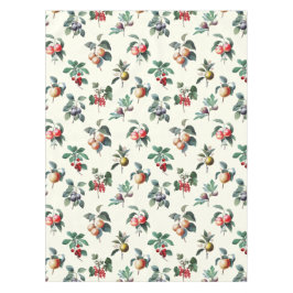 Toalha De Mesa Fruta de Vintagem Botânica Doce Colorida em Branco
