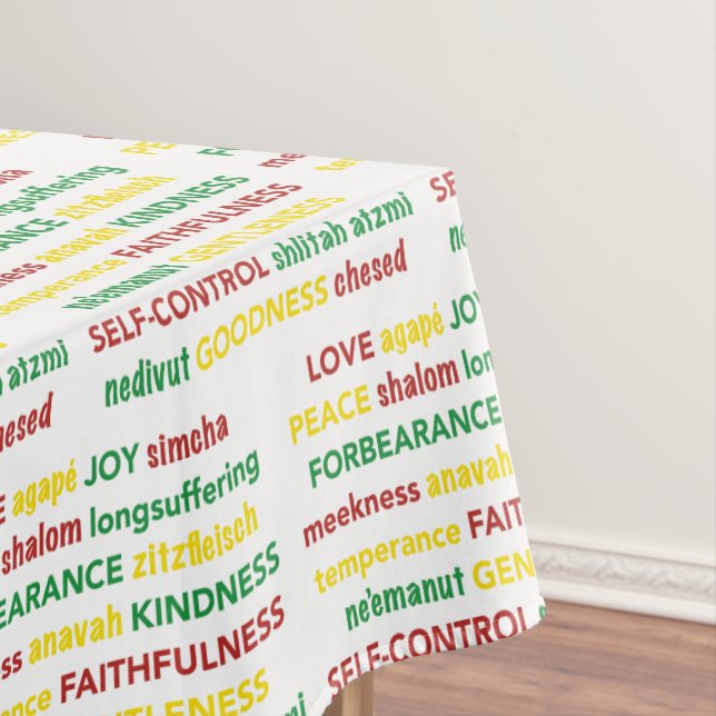 Toalha De Mesa Fruta Espiritual do Espião Cristão (Posição Original)