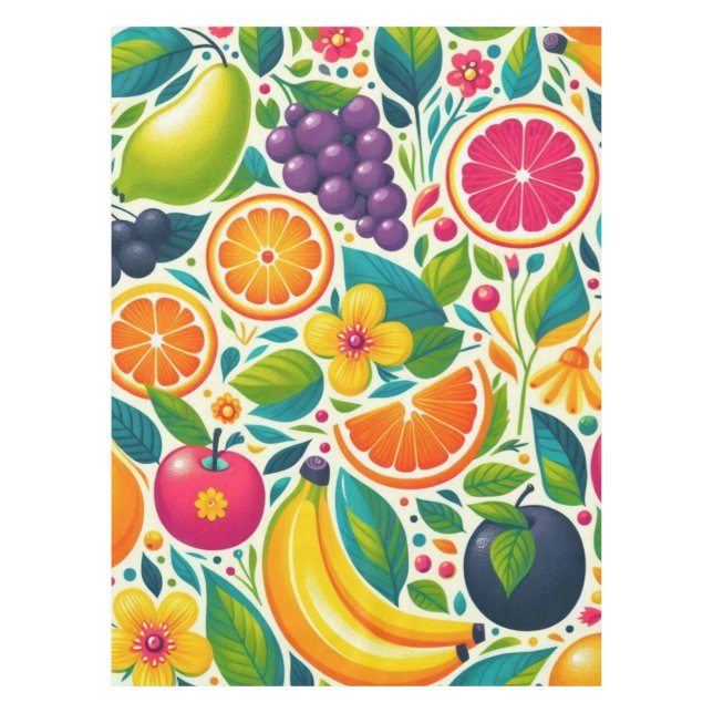 Toalha De Mesa Frutas coloridas (Frente)