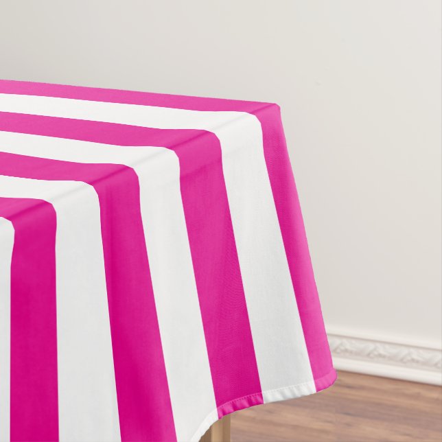 Toalha De Mesa Fuchsia Stripes (Posição Original)