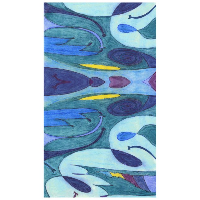 Toalha De Mesa Fumos azuis (Frente)