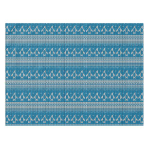 Toalha De Mesa Fundo feito malha azul