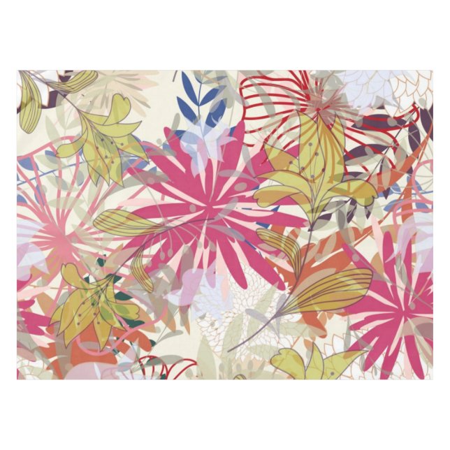Toalha De Mesa Fundo floral 6 (Frente (Horizontal))