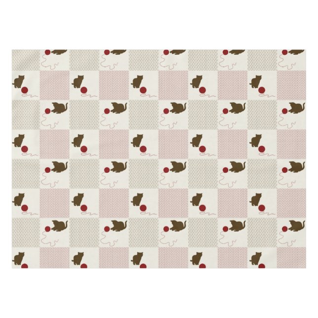 Toalha De Mesa Fundos dos gatinhos (Frente (Horizontal))