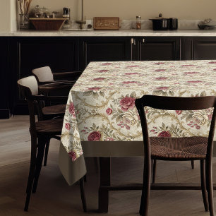 Toalha De Mesa Fusão Floral Chic Vintage Luxe Inspirada Vitoriana