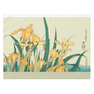 Toalha De Mesa Gafanhoto Hokusai e íris Japão
