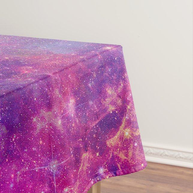 Toalha De Mesa Galáxia da Nebulosa Espacial Púrpura Rosa-Rosa (Posição Original)