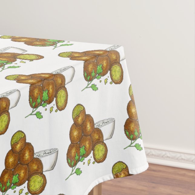 Toalha De Mesa Galinhas Comidas do Mediterrâneo Falafel (Posição Original)